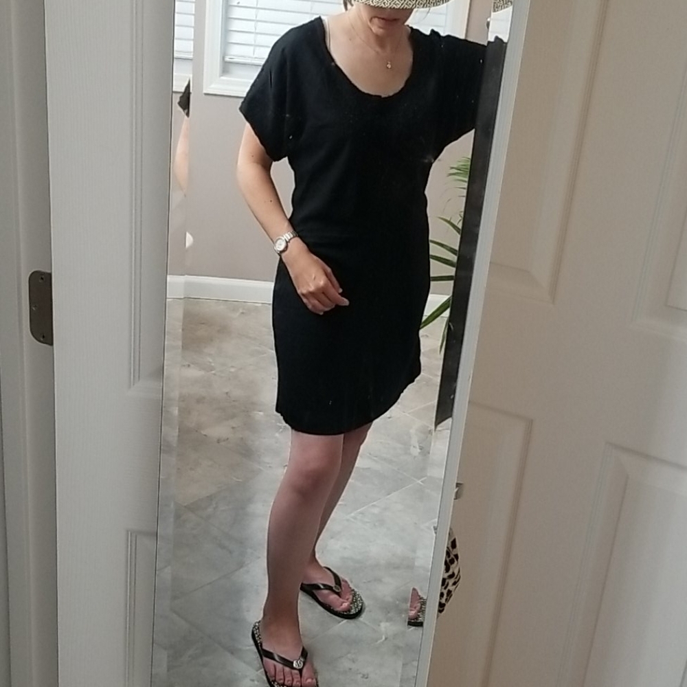 Lucky Brand Bathing Suit Coverup Black Medium